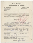 Interesting Roger Maris Lot -- Baseball Questionnaire Filled Out and Signed by Maris in 1957 & Two Cards Also Filled Out by Him With Details on His Name Change and the Scout Who Signed Him